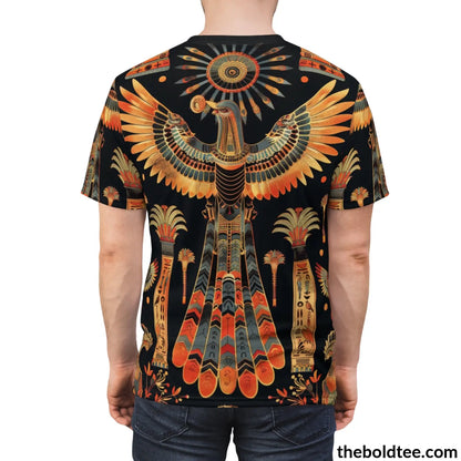 Egypt Pattern Tee - Premium All Over Print Crewneck Shirt Prints