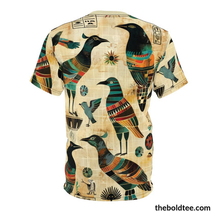 Egypt Pattern Tee - Premium All Over Print Crewneck Shirt Prints