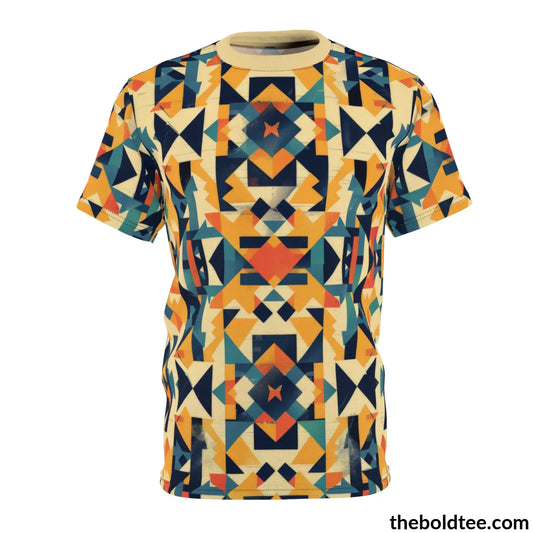 Egypt Pattern Tee - Premium All Over Print Crewneck Shirt S Prints