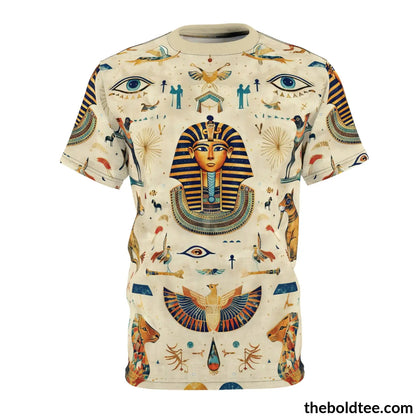 Egypt Pattern Tee - Premium All Over Print Crewneck Shirt S Prints