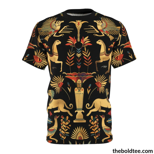 Egypt Pattern Tee - Premium All Over Print Crewneck Shirt S Prints