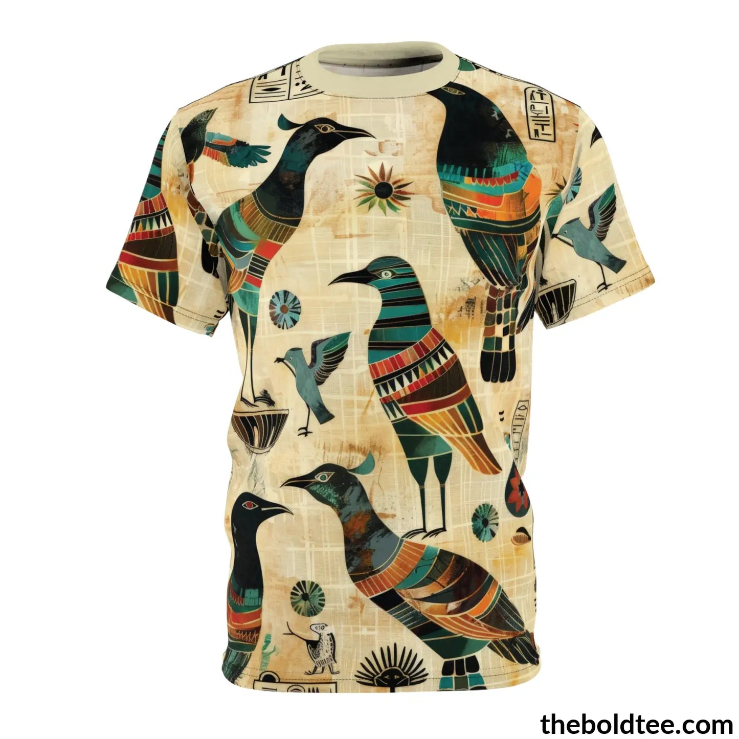 Egypt Pattern Tee - Premium All Over Print Crewneck Shirt S Prints