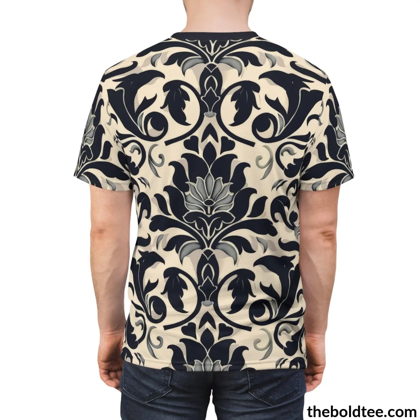 Elegant Pattern Tee - Premium All Over Print Crewneck Shirt Prints