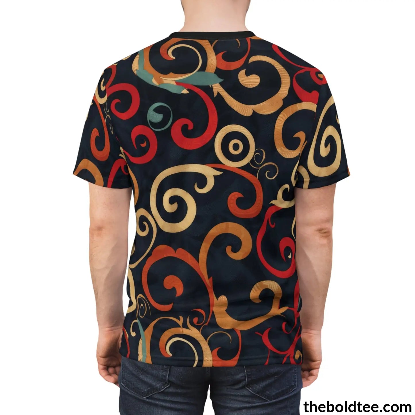 Elegant Pattern Tee - Premium All Over Print Crewneck Shirt Prints