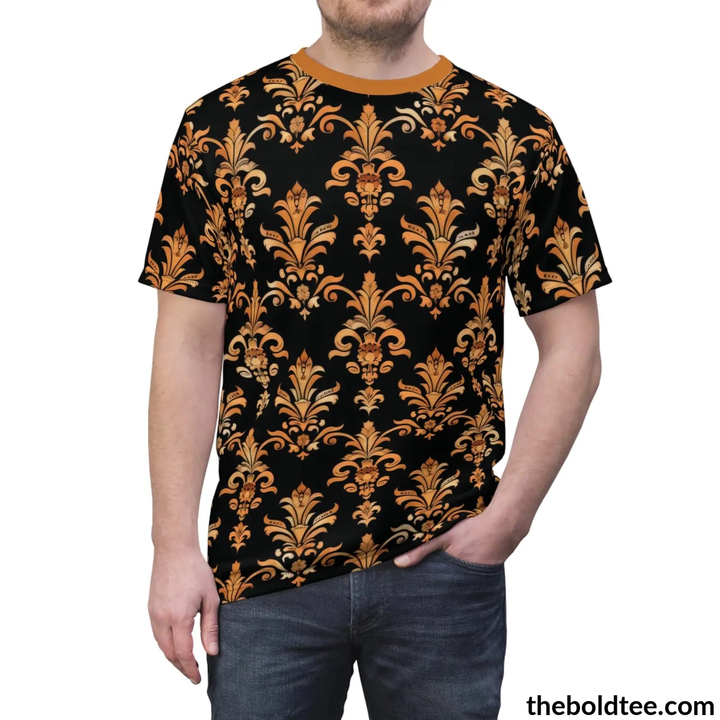 Elegant Pattern Tee - Premium All Over Print Crewneck Shirt Prints