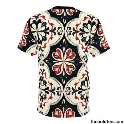 Elegant Pattern Tee - Premium All Over Print Crewneck Shirt Prints