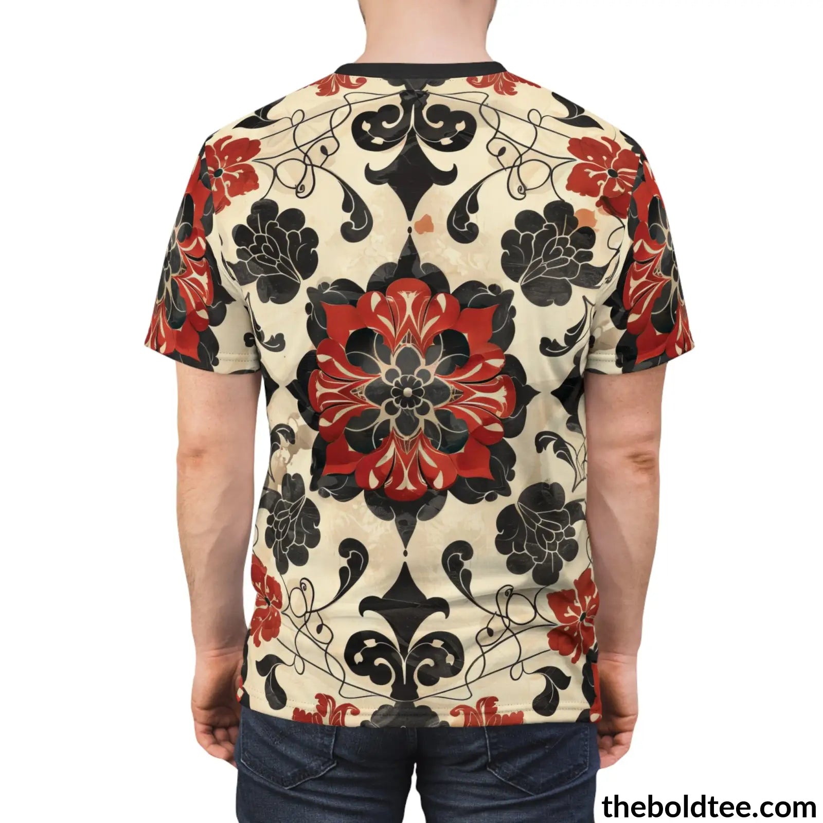 Elegant Pattern Tee - Premium All Over Print Crewneck Shirt Prints