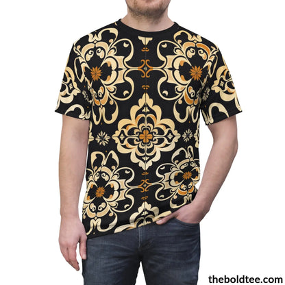 Elegant Pattern Tee - Premium All Over Print Crewneck Shirt Prints