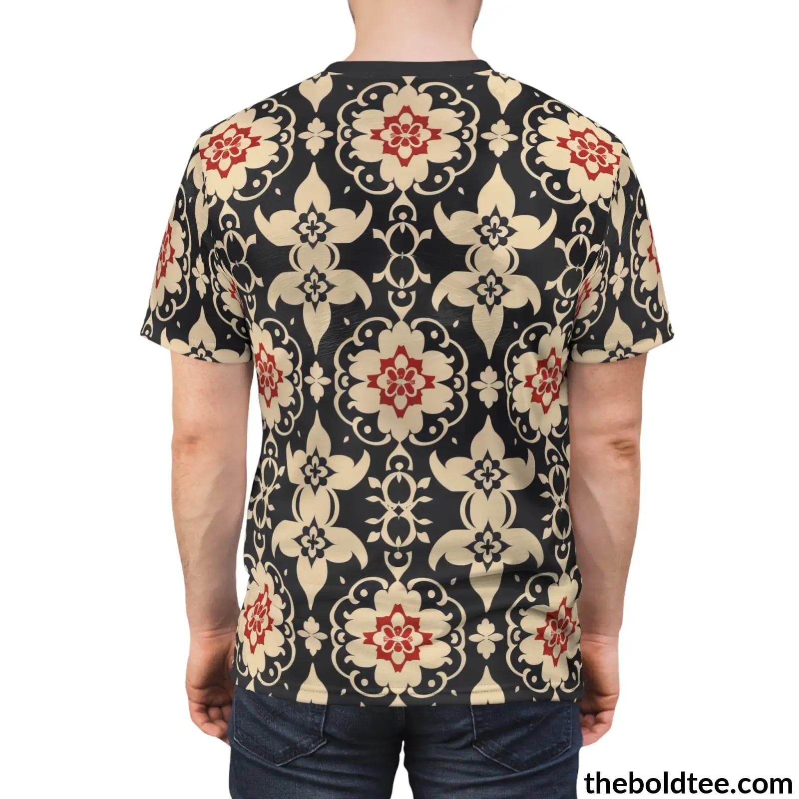 Elegant Pattern Tee - Premium All Over Print Crewneck Shirt Prints