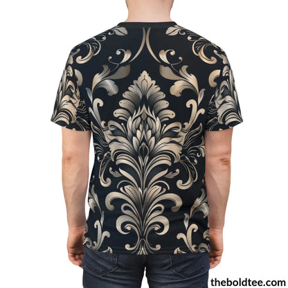 Elegant Pattern Tee - Premium All Over Print Crewneck Shirt Prints