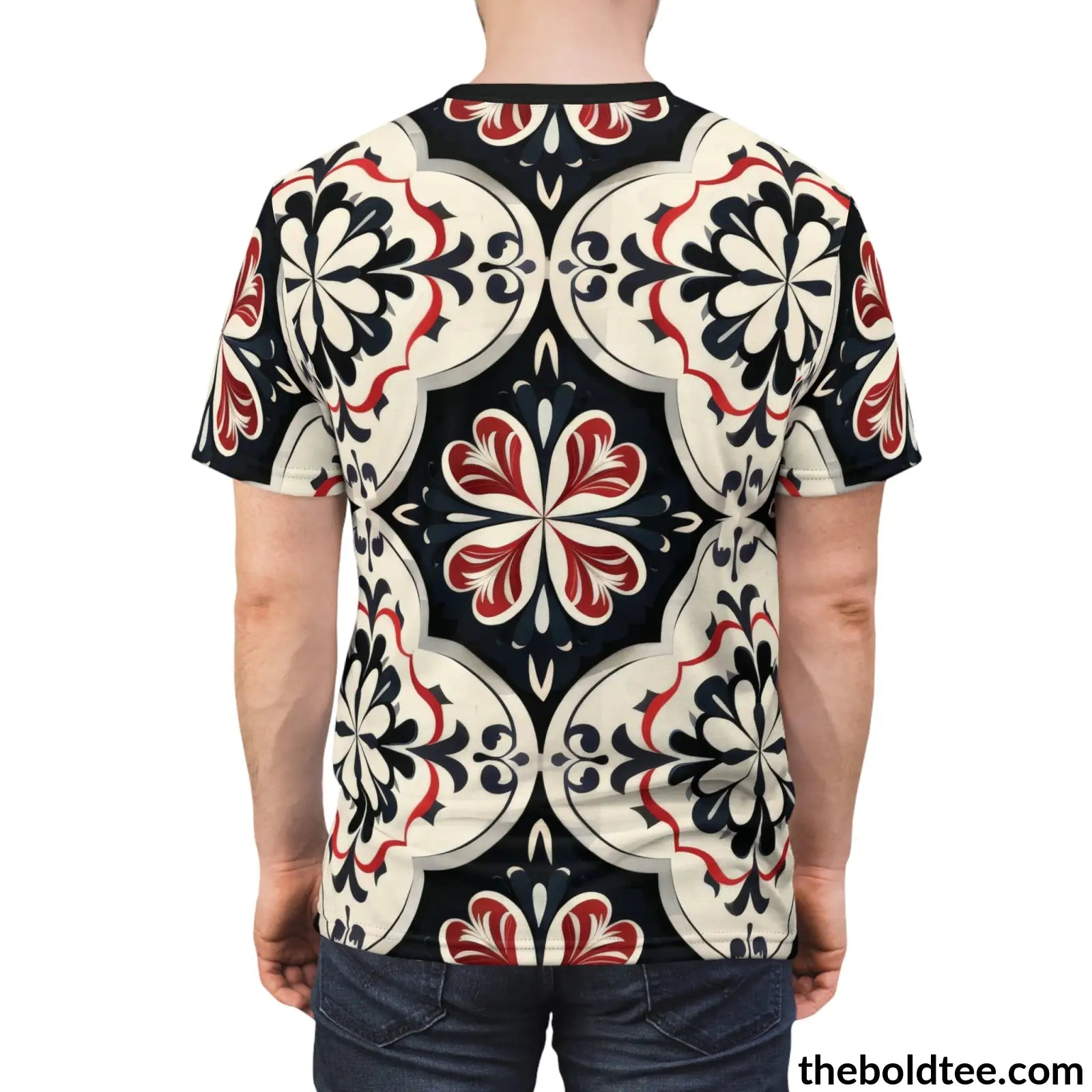 Elegant Pattern Tee - Premium All Over Print Crewneck Shirt Prints