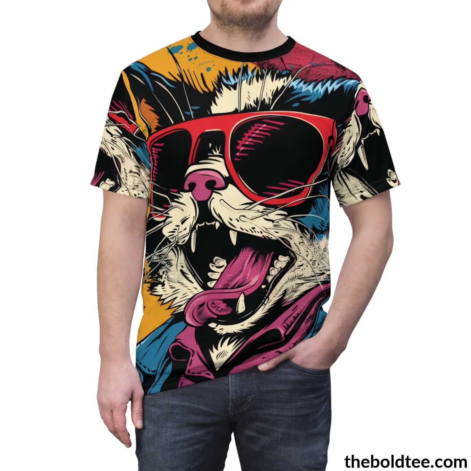 Epic Animal Pop Art Tee - Premium All Over Print Crewneck Prints