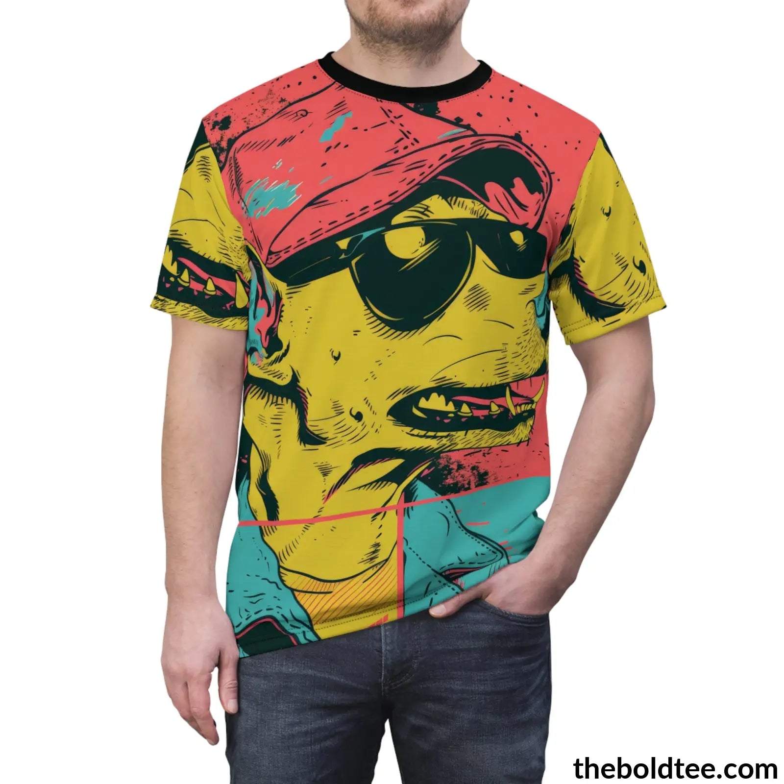 Epic Animal Pop Art Tee - Premium All Over Print Crewneck Prints