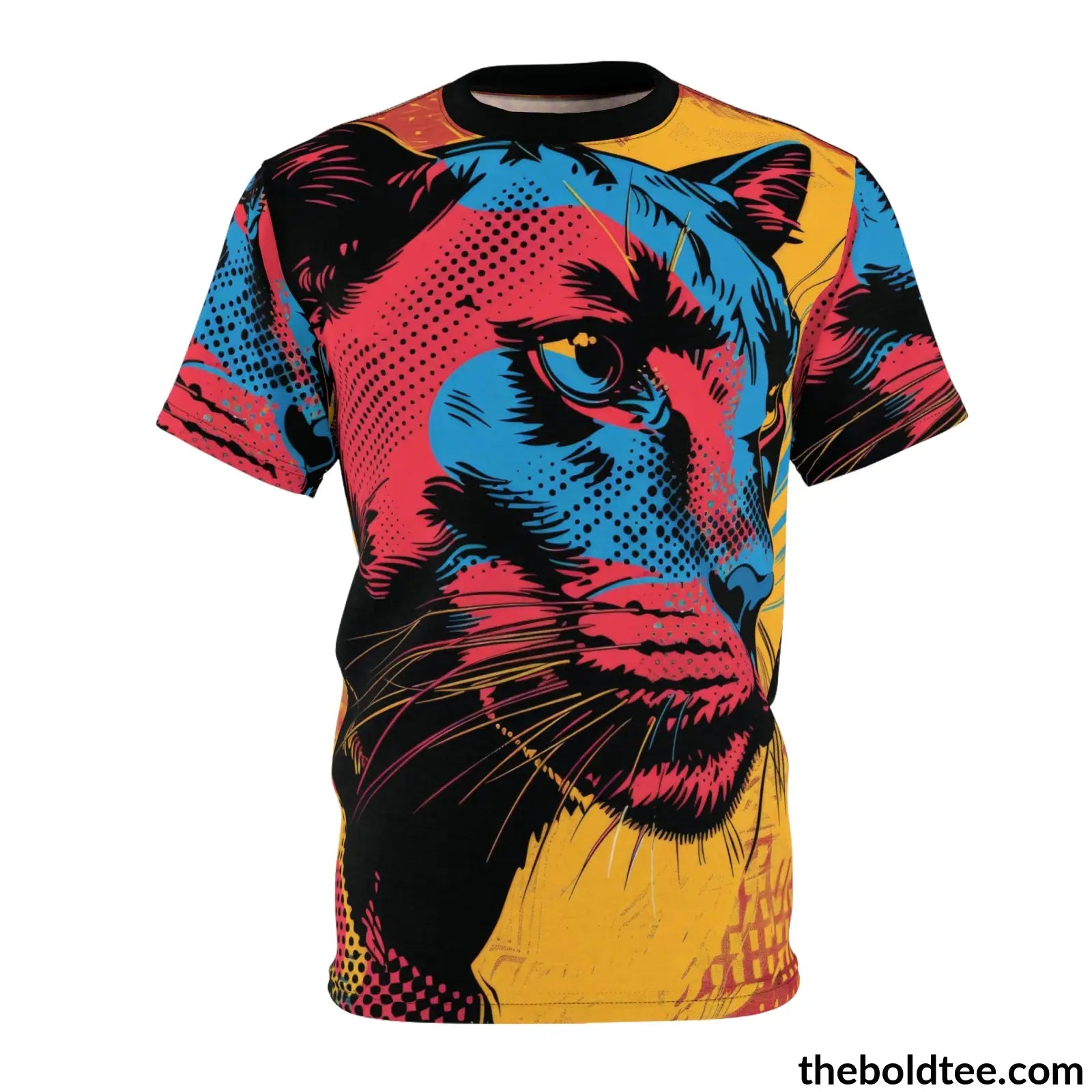 Epic Animal Pop Art Tee - Premium All Over Print Crewneck Black Stitching / 6 Oz. S Prints