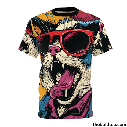 Epic Animal Pop Art Tee - Premium All Over Print Crewneck Black Stitching / 6 Oz. S Prints