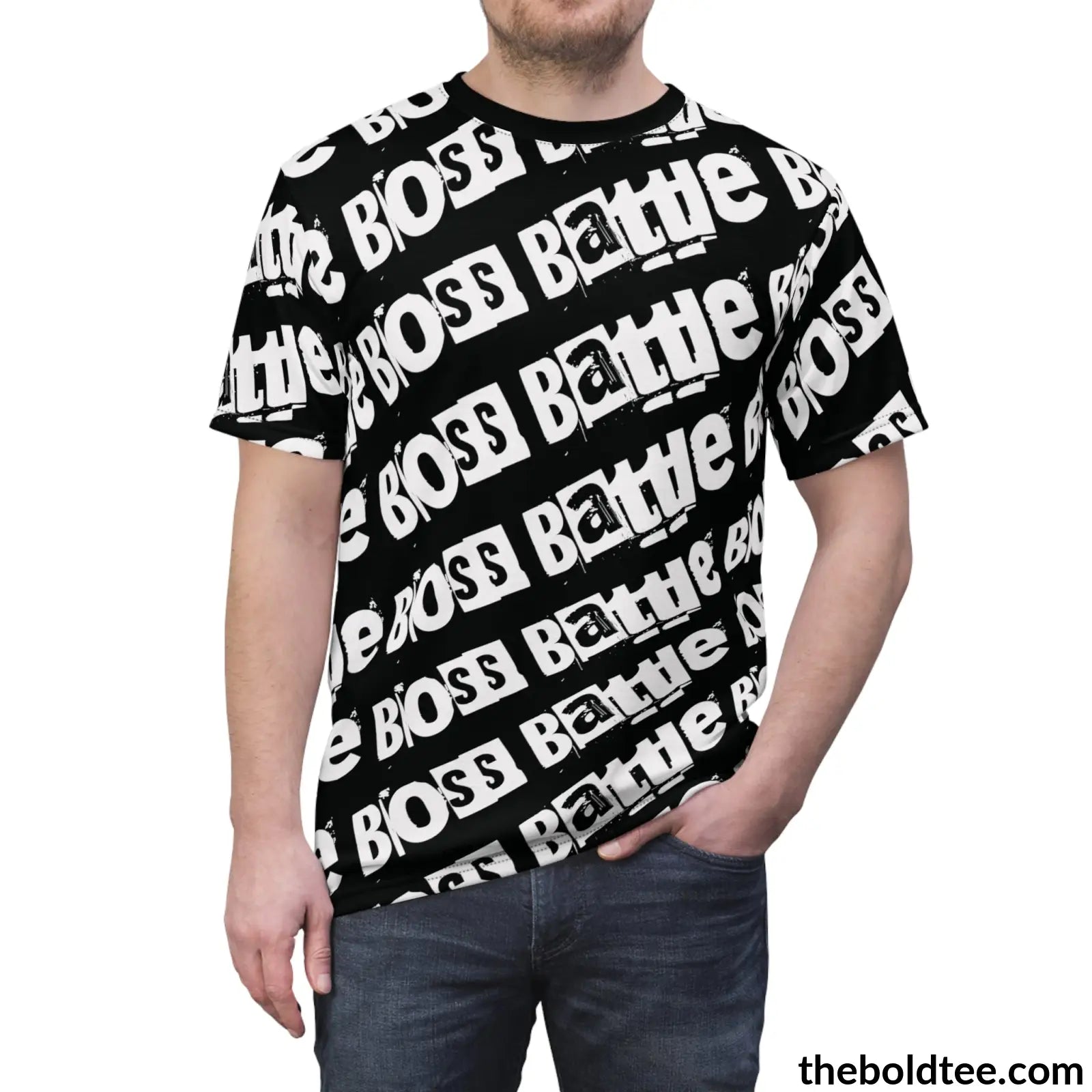 Epic Boss Battle Tee - Premium All Over Print Crewneck Prints