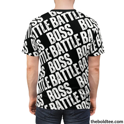 Epic Boss Battle Tee - Premium All Over Print Crewneck Prints