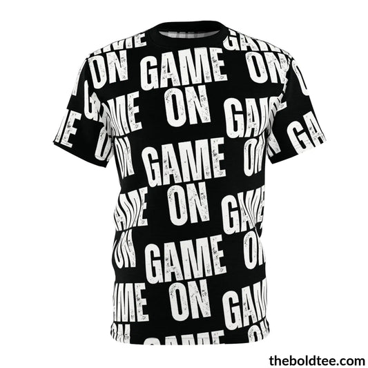 Epic Game On Tee - Premium All Over Print Crewneck Black Stitching / 6 Oz. S Prints