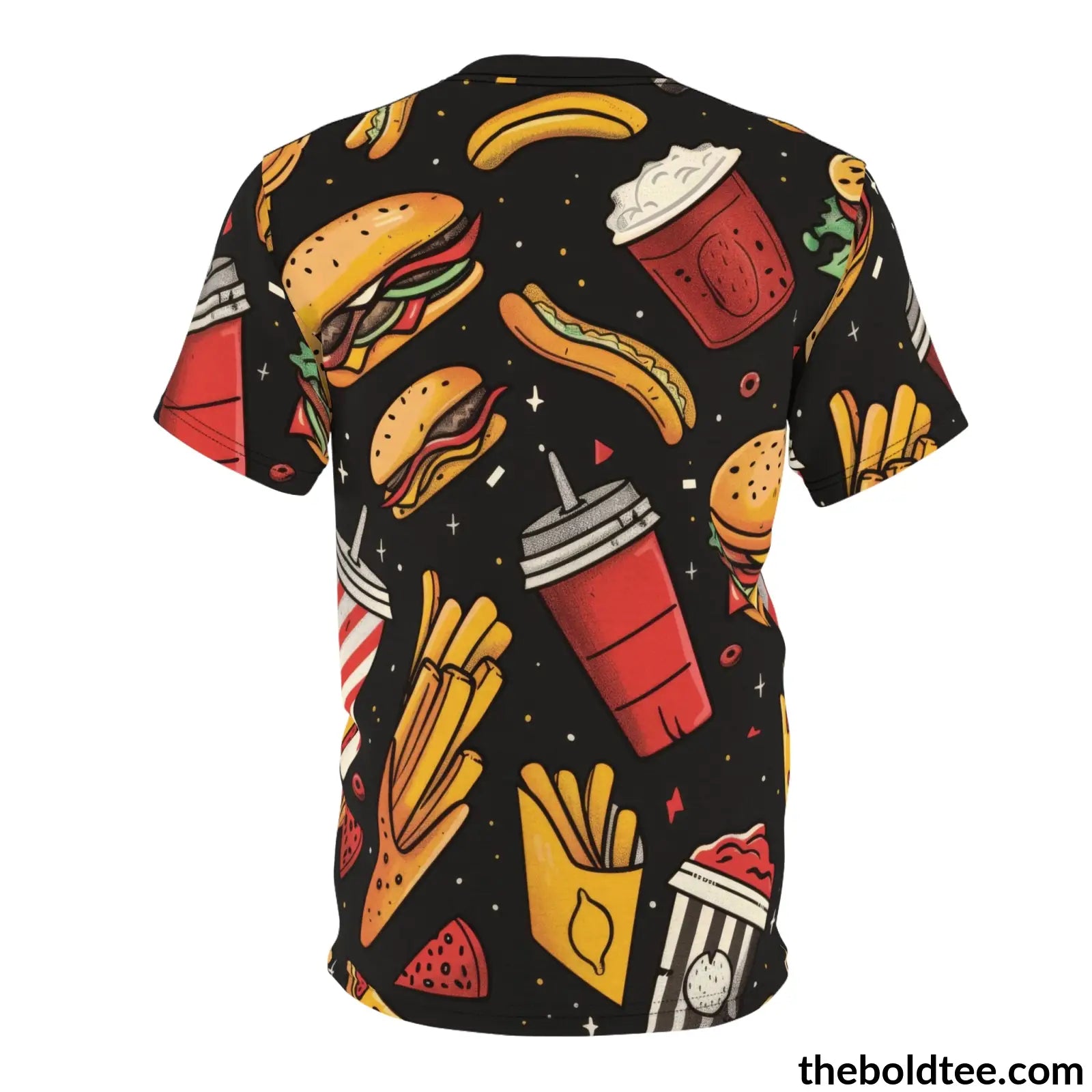 Fast Food Tee - Premium All Over Print Crewneck Shirt Prints