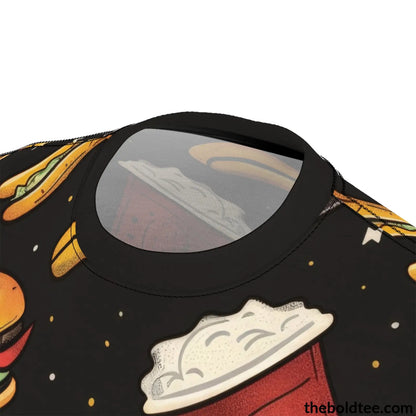 Fast Food Tee - Premium All Over Print Crewneck Shirt Prints