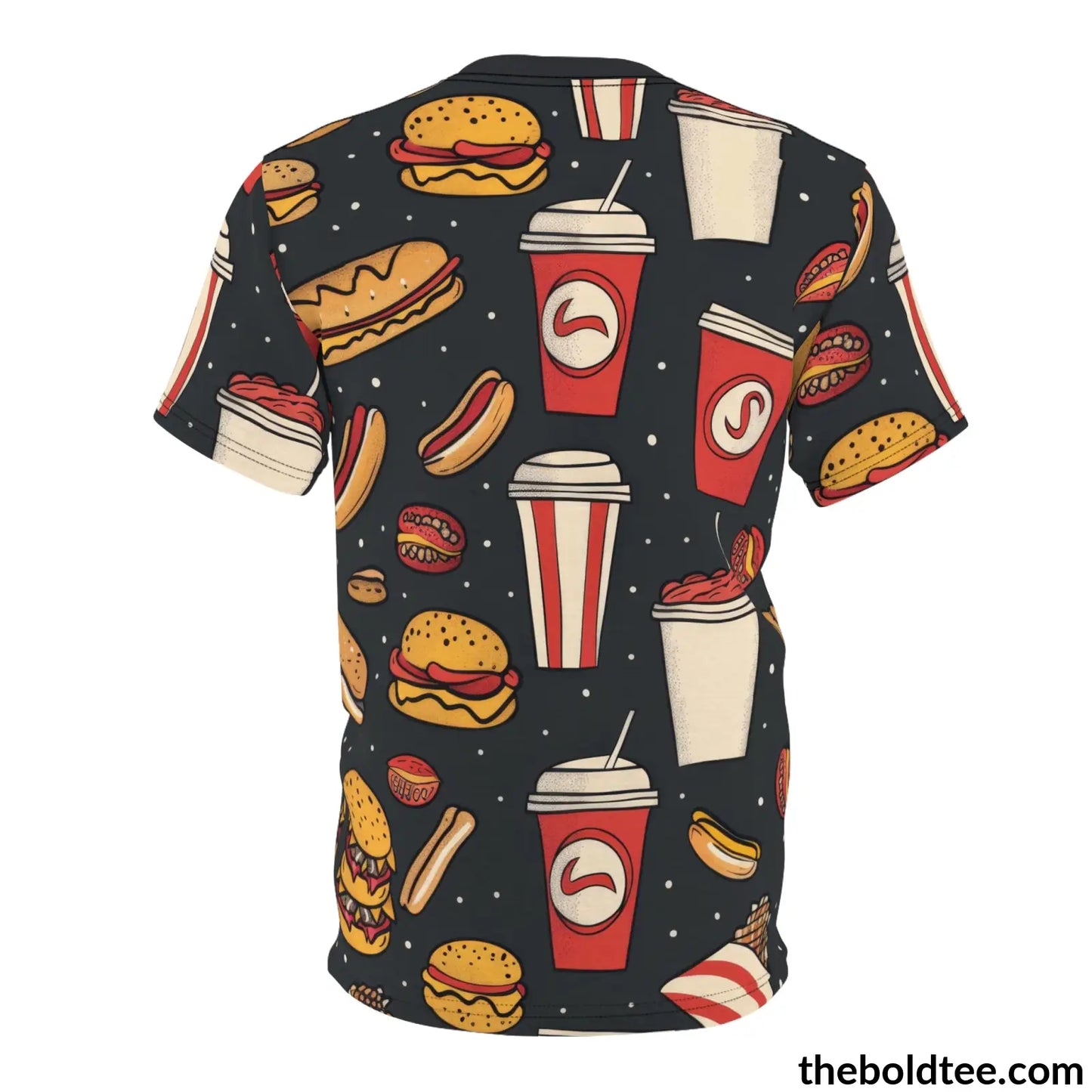 Fast Food Tee - Premium All Over Print Crewneck Shirt Prints