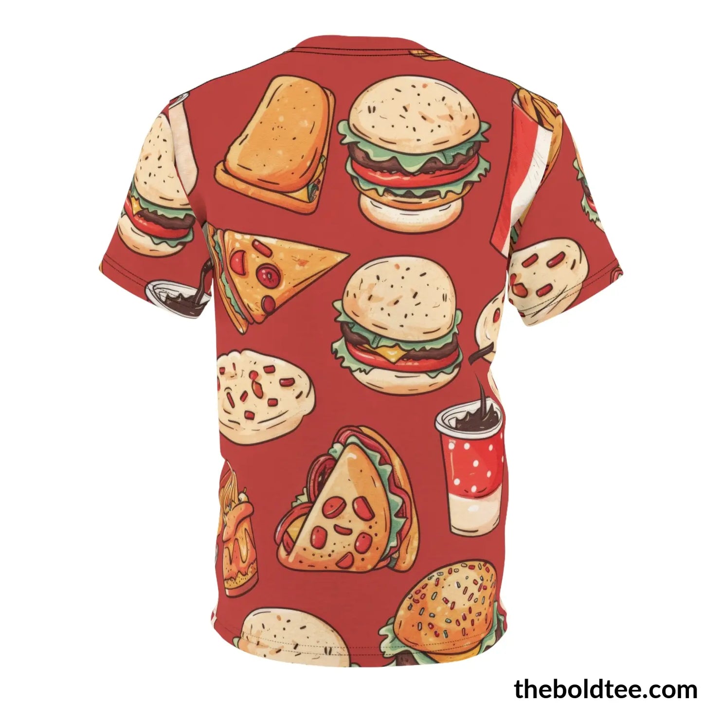 Fast Food Tee - Premium All Over Print Crewneck Shirt Prints