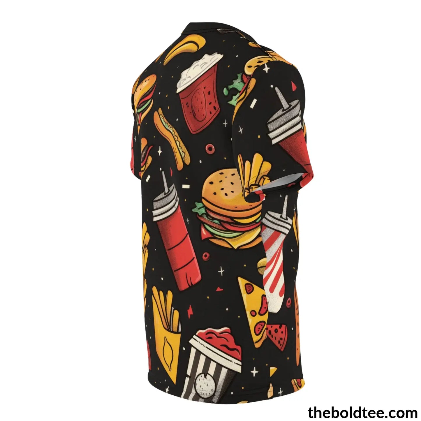 Fast Food Tee - Premium All Over Print Crewneck Shirt Prints