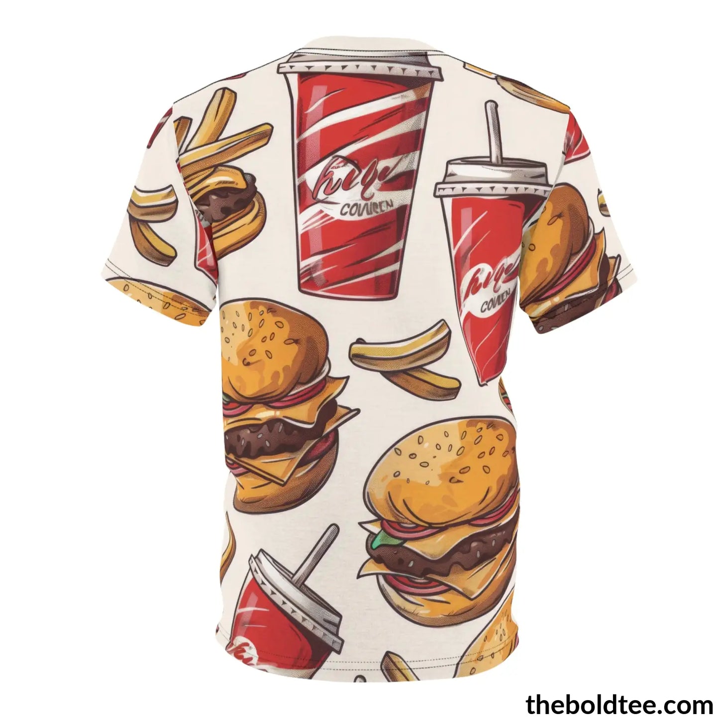 Fast Food Tee - Premium All Over Print Crewneck Shirt Prints