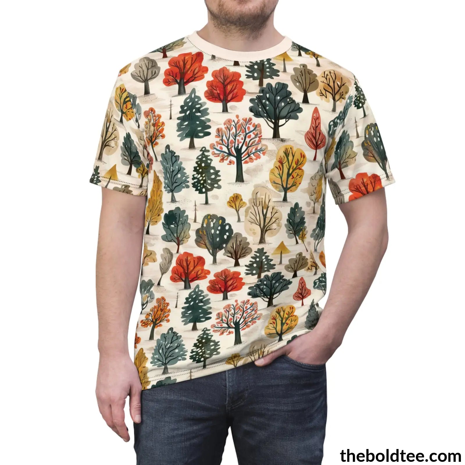 Forest Tee - Premium All Over Print Crewneck Shirt Prints