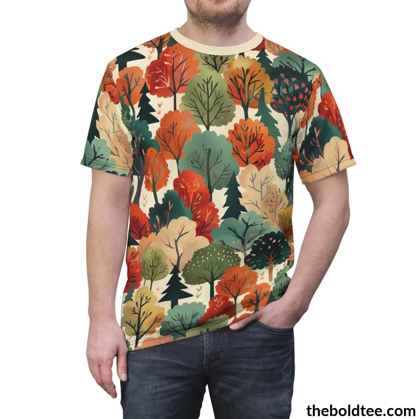 Forest Tee - Premium All Over Print Crewneck Shirt Prints