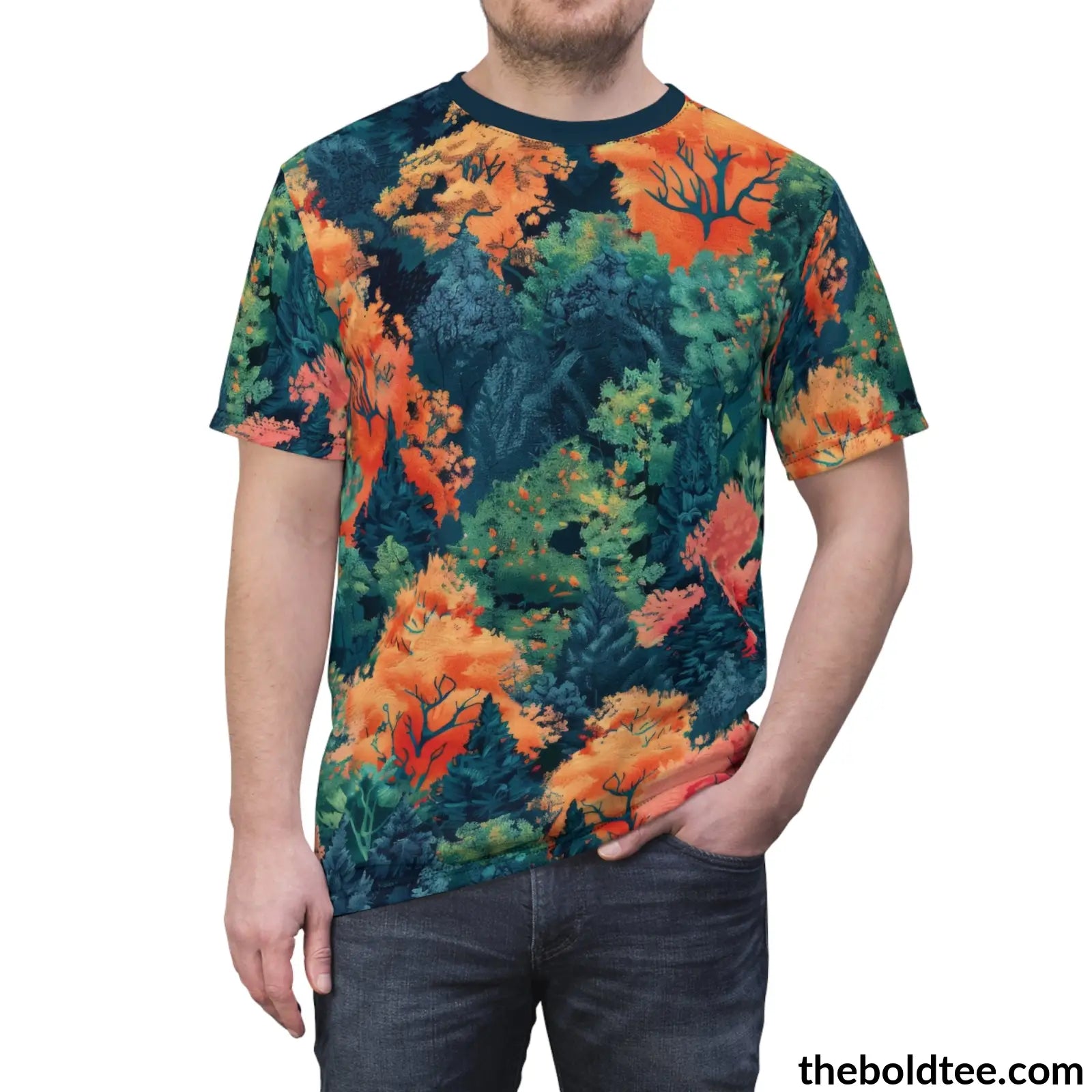 Forest Tee - Premium All Over Print Crewneck Shirt Prints