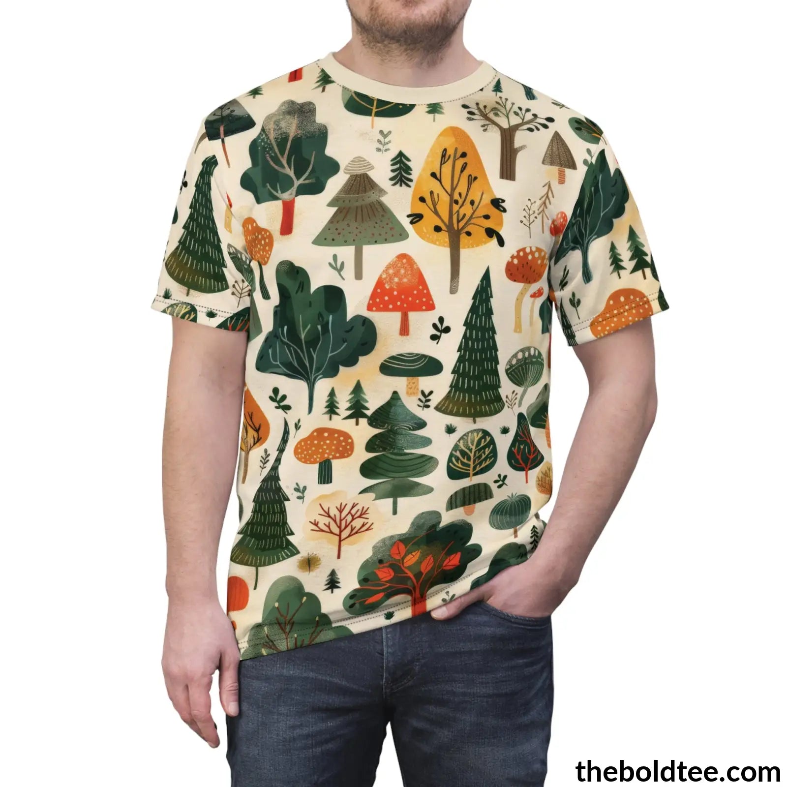 Forest Tee - Premium All Over Print Crewneck Shirt Prints