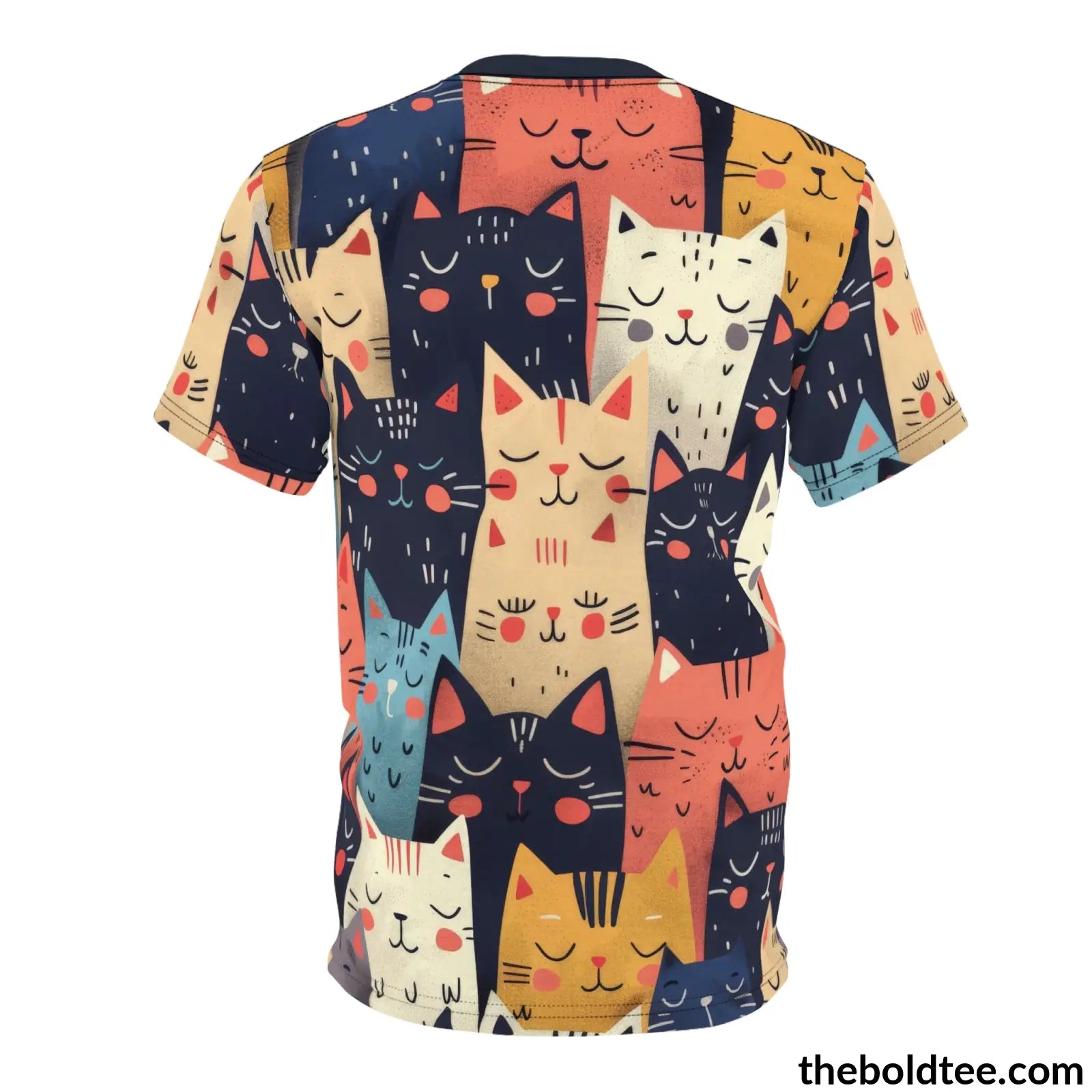 Funny Cats Tee - Premium All Over Print Crewneck Shirt Prints