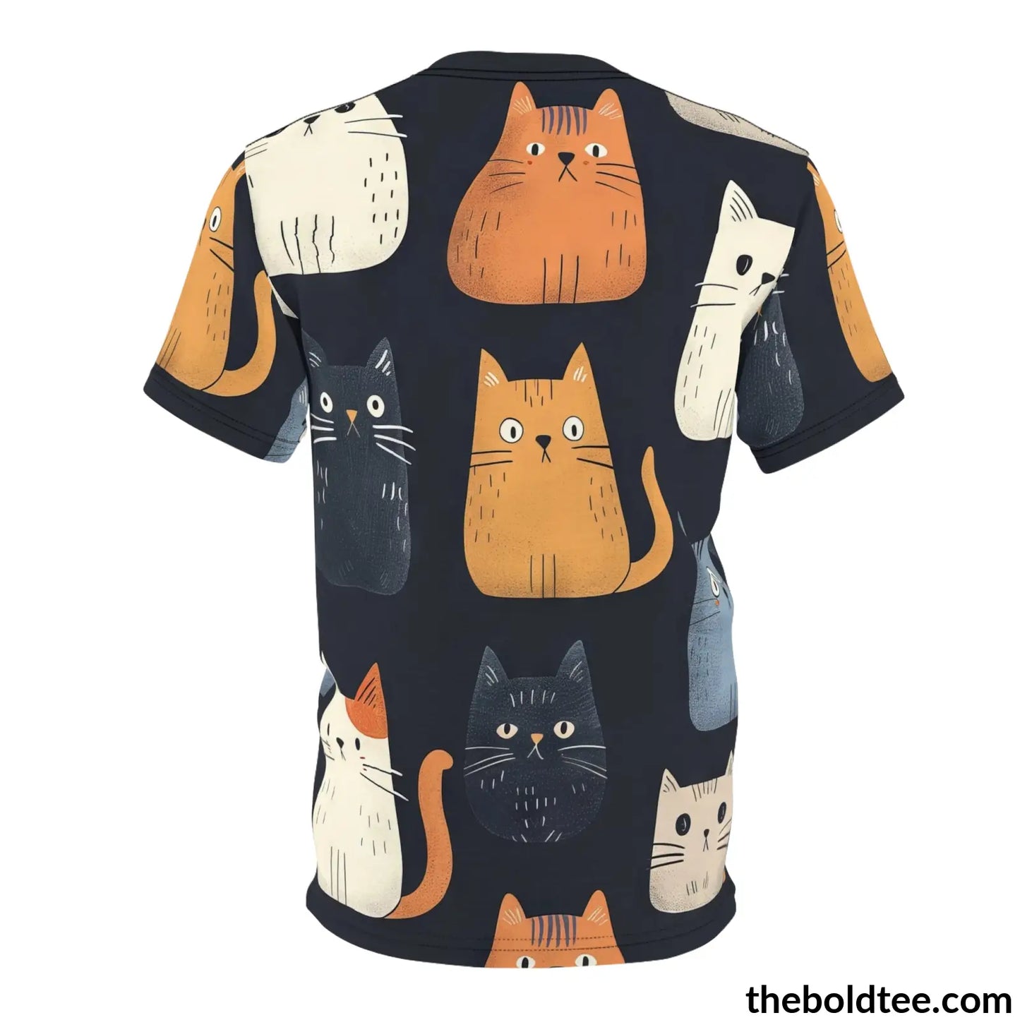 Funny Cats Tee - Premium All Over Print Crewneck Shirt Prints