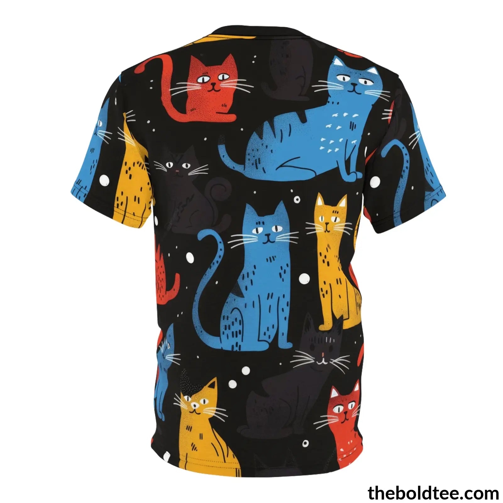 Funny Cats Tee - Premium All Over Print Crewneck Shirt Prints