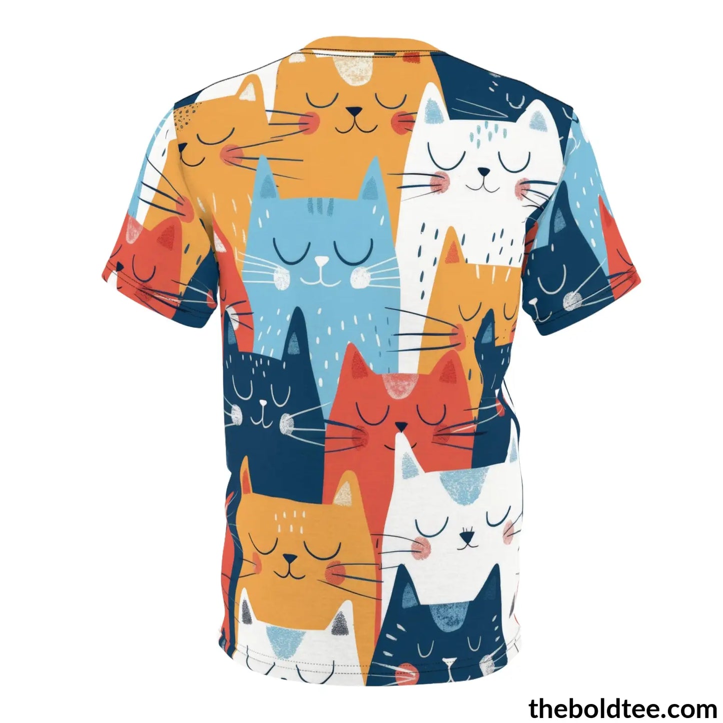 Funny Cats Tee - Premium All Over Print Crewneck Shirt Prints