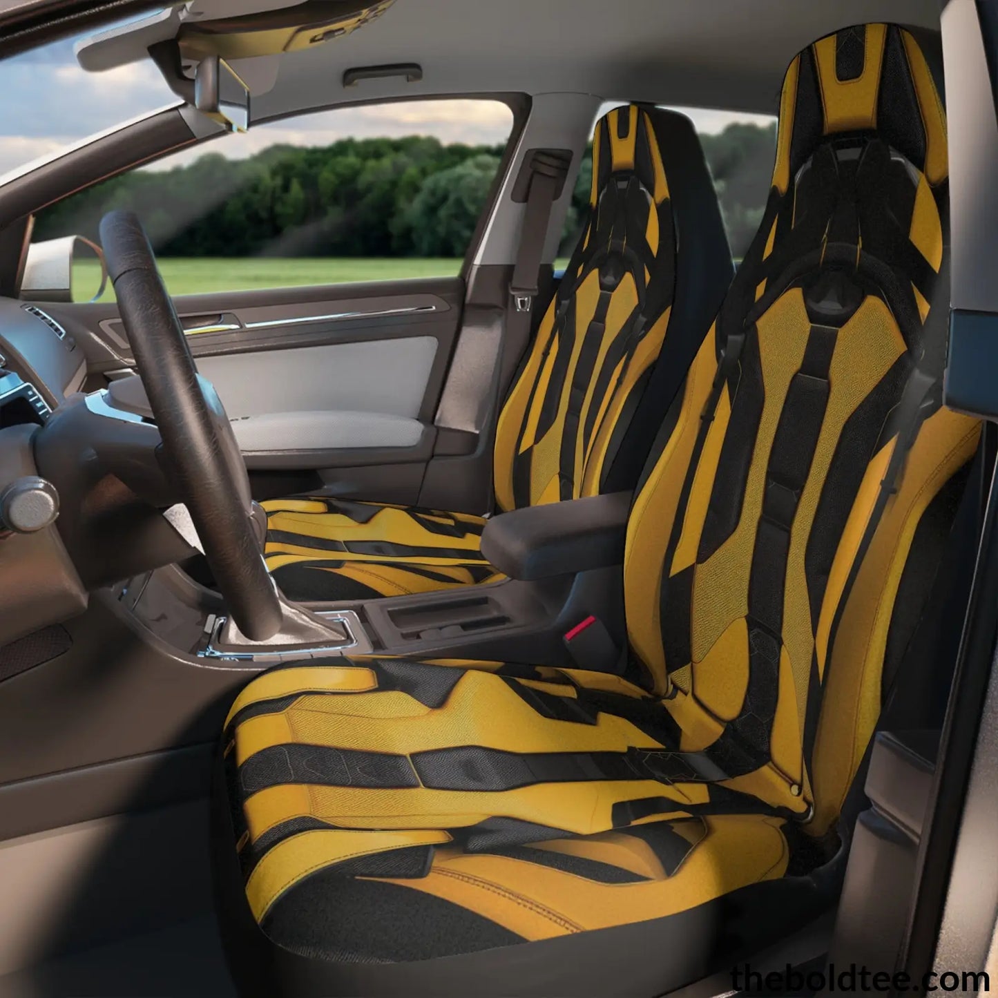 Futuristic Car Seat Covers (2 Pcs.) All Over Prints