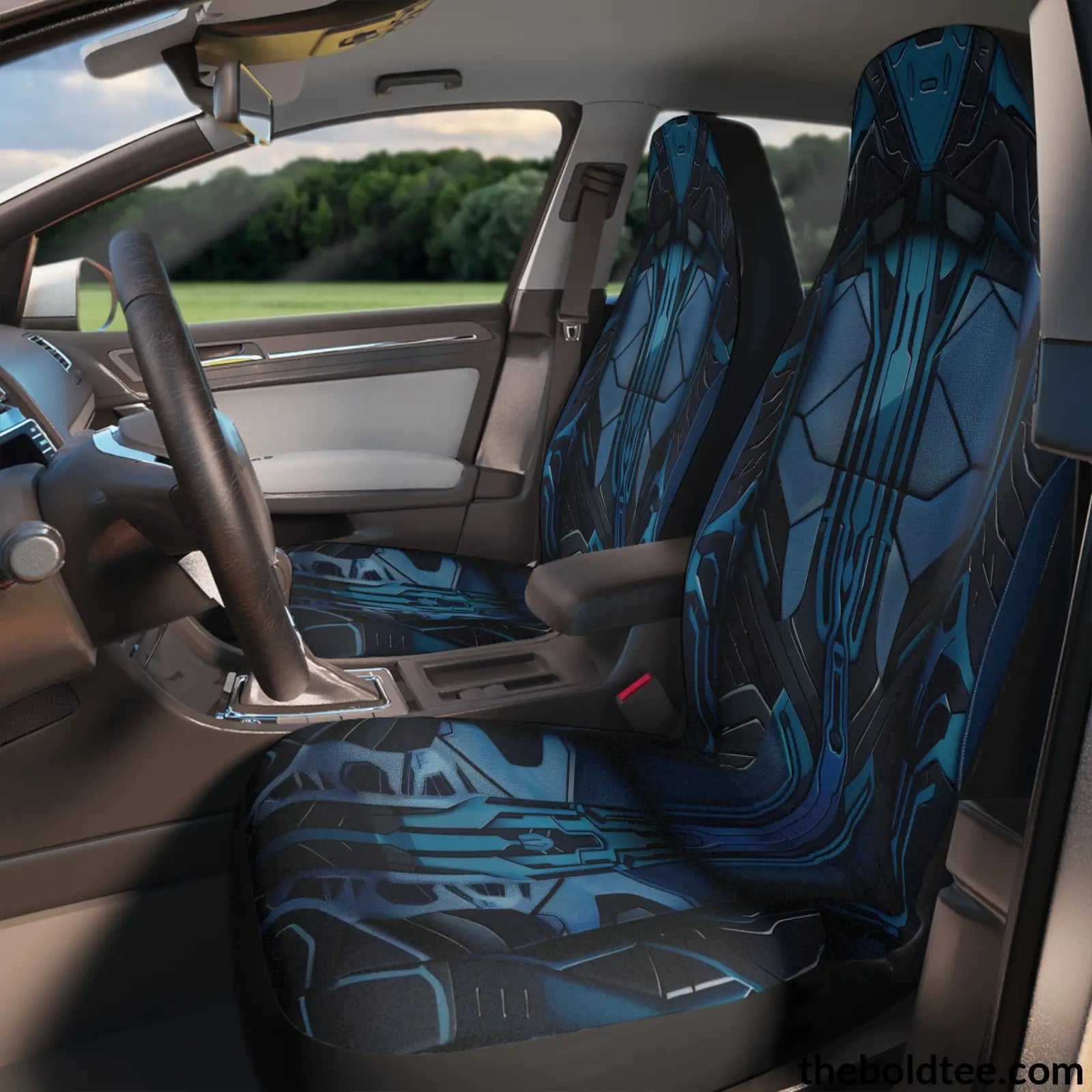 Futuristic Car Seat Covers (2 Pcs.) All Over Prints