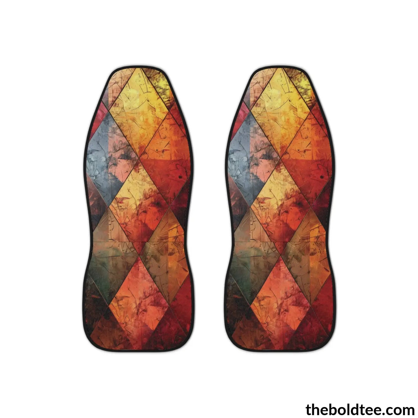 Geometric Car Seat Covers (2 Pcs.) All Over Prints