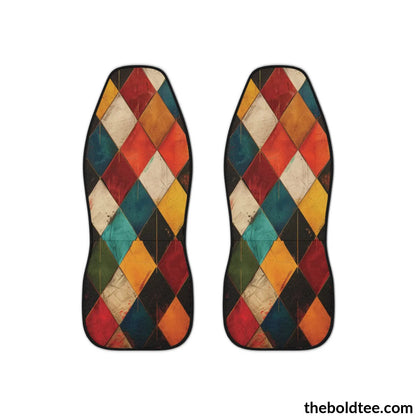 Geometric Car Seat Covers (2 Pcs.) All Over Prints