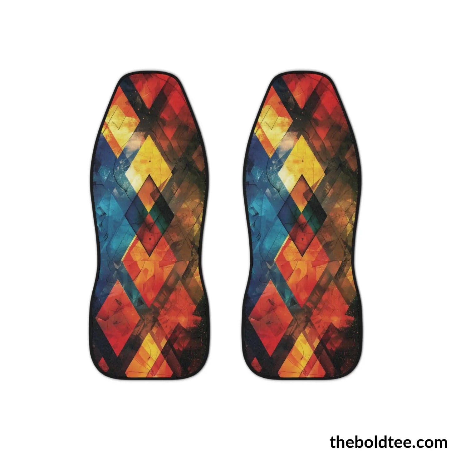 Geometric Car Seat Covers (2 Pcs.) All Over Prints