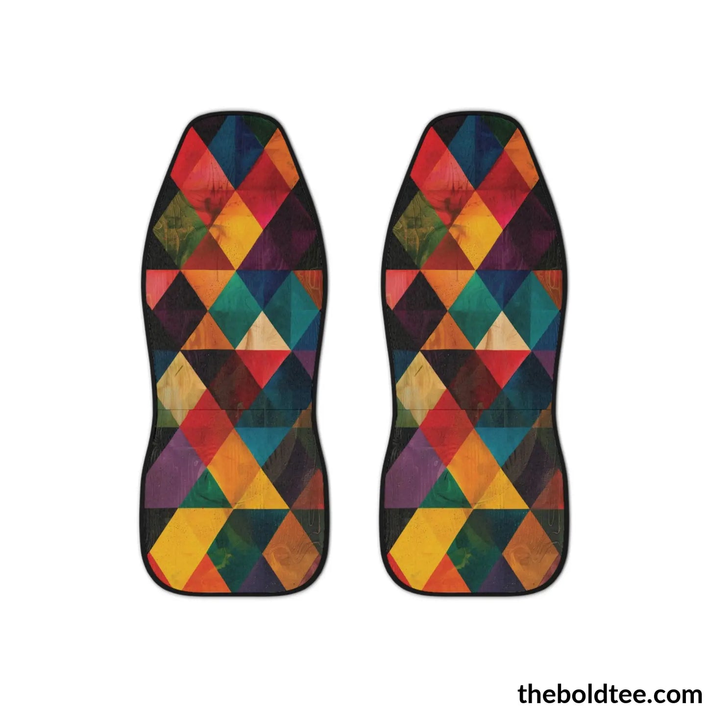 Geometric Car Seat Covers (2 Pcs.) All Over Prints