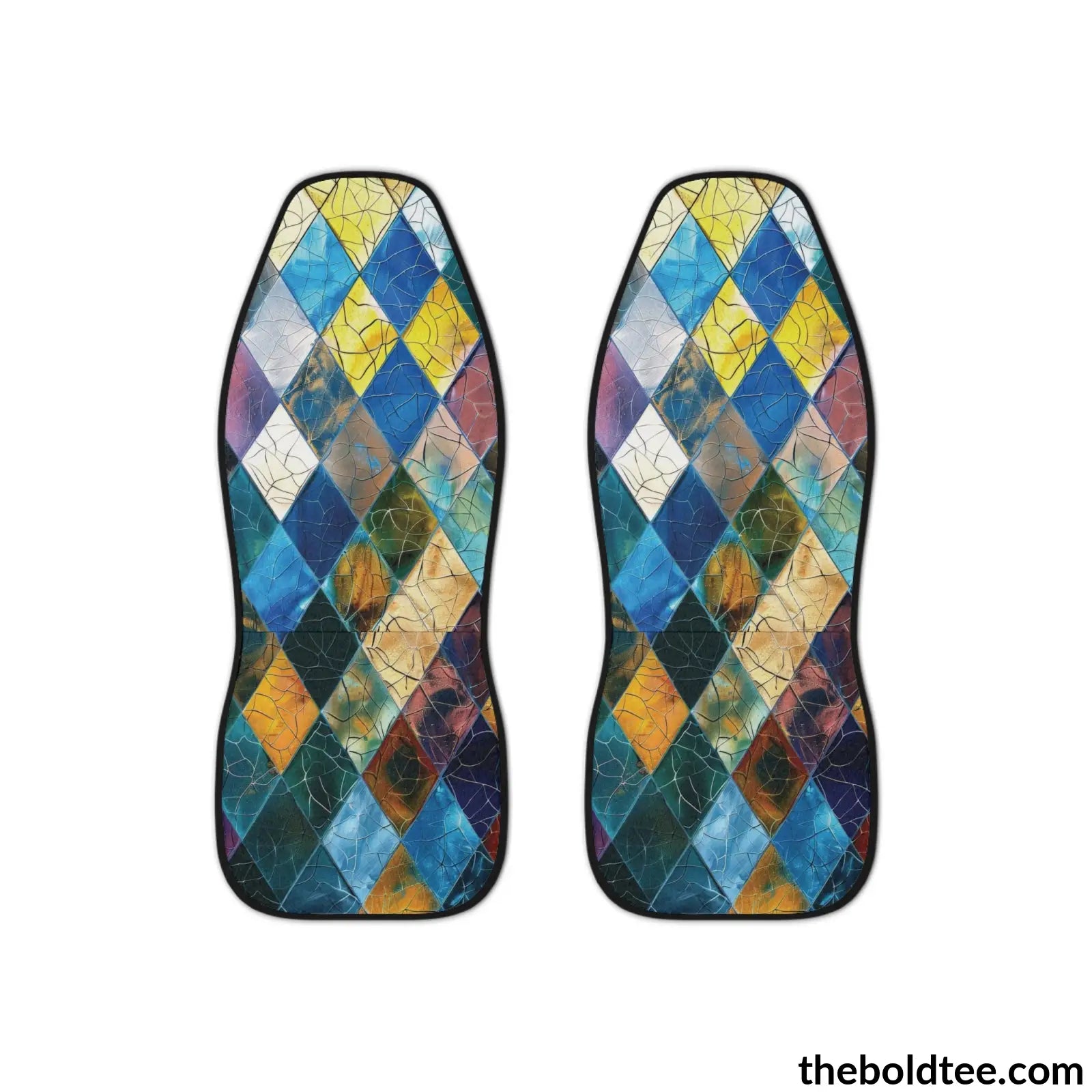 Geometric Car Seat Covers (2 Pcs.) All Over Prints