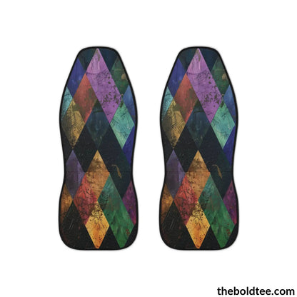 Geometric Car Seat Covers (2 Pcs.) All Over Prints