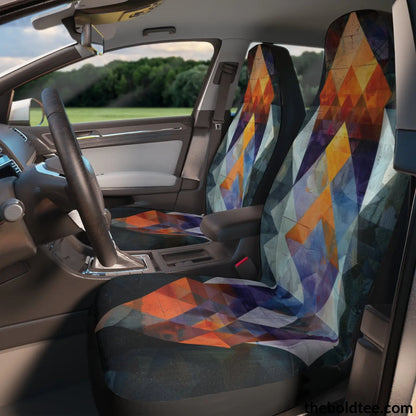 Geometric Car Seat Covers (2 Pcs.) All Over Prints