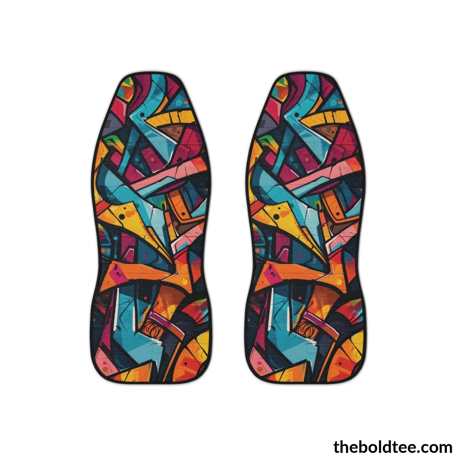 Graffiti Car Seat Covers (2 Pcs.) All Over Prints