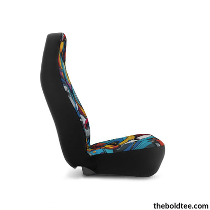 Graffiti Car Seat Covers (2 Pcs.) All Over Prints