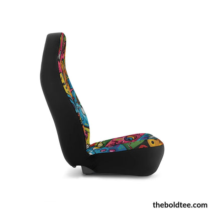 Graffiti Car Seat Covers (2 Pcs.) All Over Prints