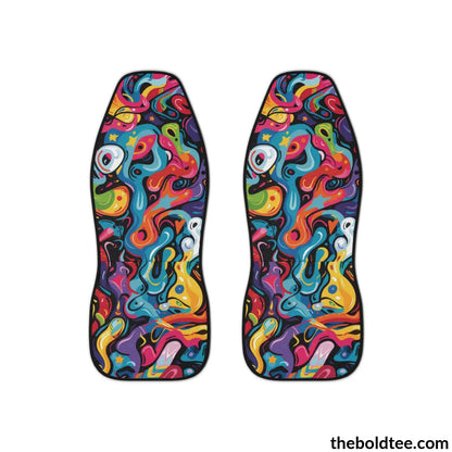 Graffiti Car Seat Covers (2 Pcs.) All Over Prints