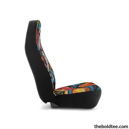 Graffiti Car Seat Covers (2 Pcs.) All Over Prints